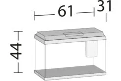 Juwel Primo 70 Weiß Aquarium-Set -Wassertierserien Geschäft 13j25370 Juwel Primo 70 weiss 3