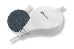 HPumps Nano Piezo Luftpumpe, Rund Weiß 18l/h, Durchlüfterpumpe