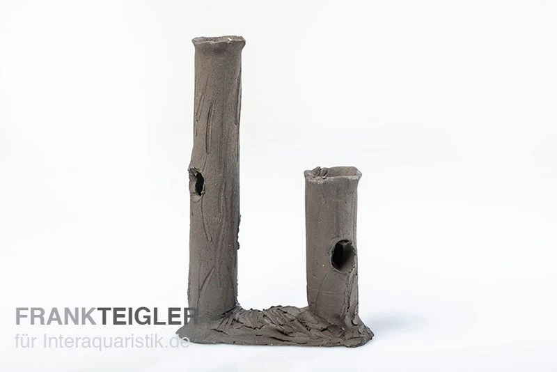 Aquariumkeramik Garnelenstamm Doppelt Schwarz 1 Aquariumkeramik Garnelenstamm Doppelt Schwarz