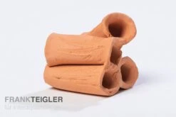 Aquariumkeramik Röhrenturm Modell C Terrakotta